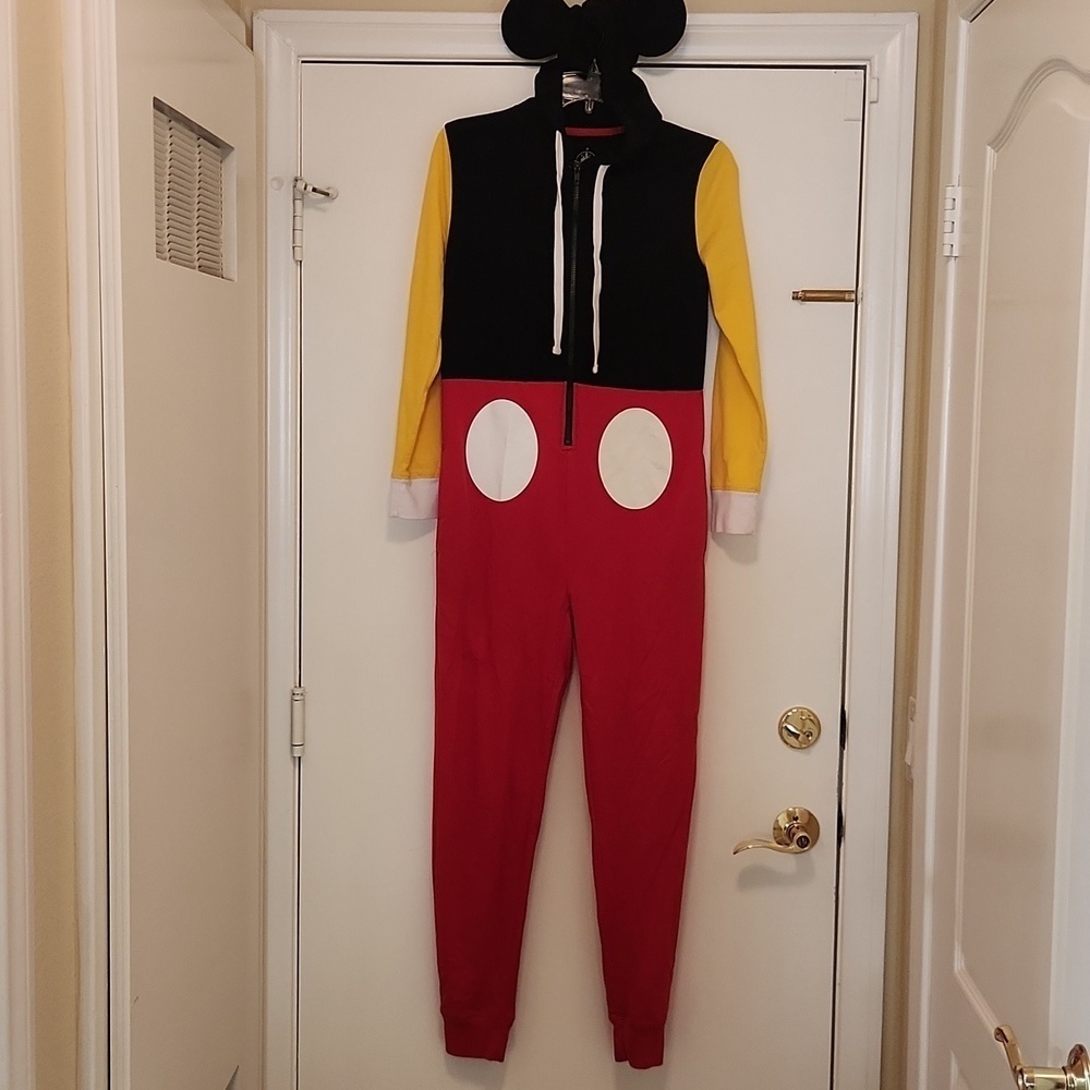 Disney Mickey Mouse onesie pajamas costume adult Extra Small